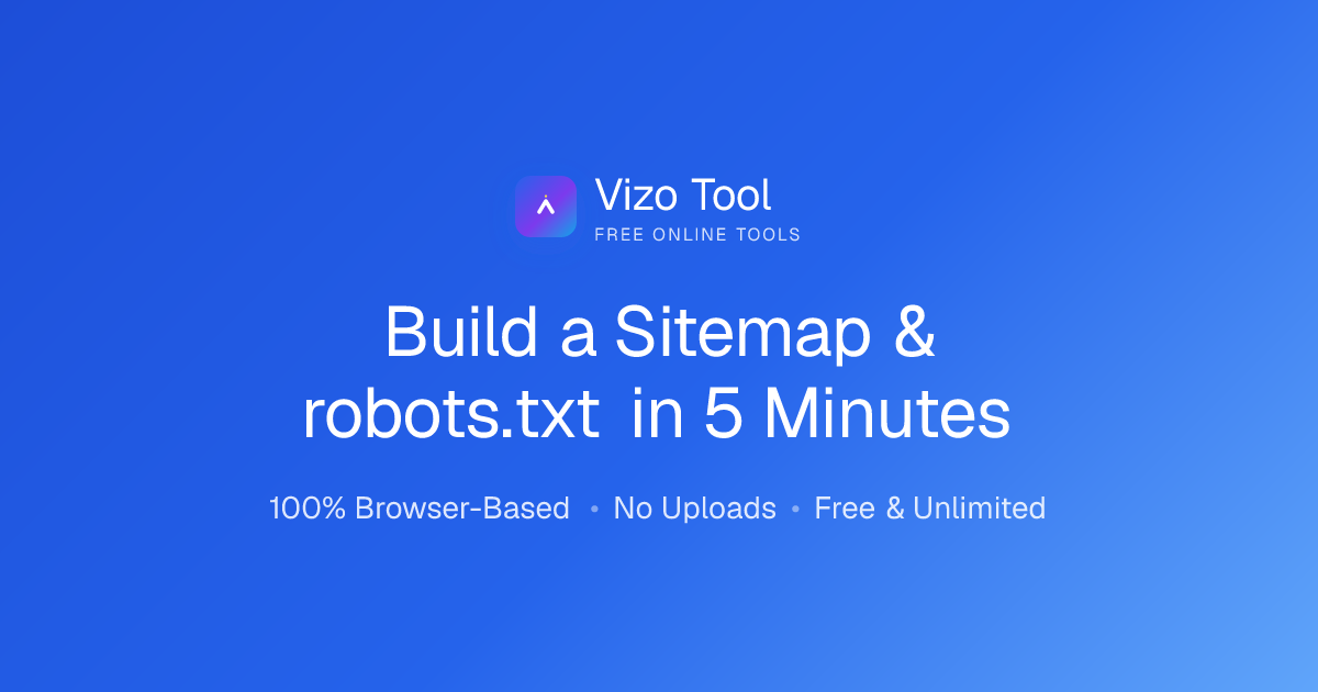 Build a Sitemap & robots.txt in 5 Minutes