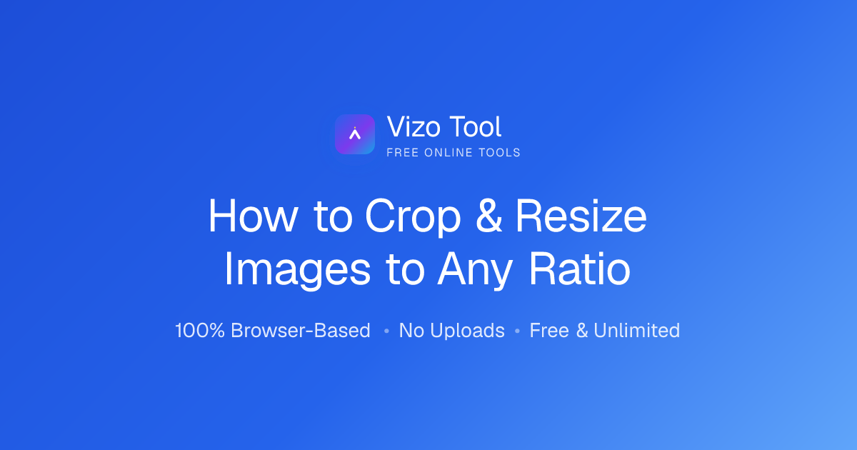 How to Crop & Resize Images to Any Ratio