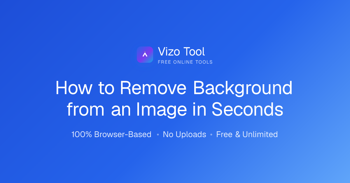 How to Remove Background from an Image in Seconds