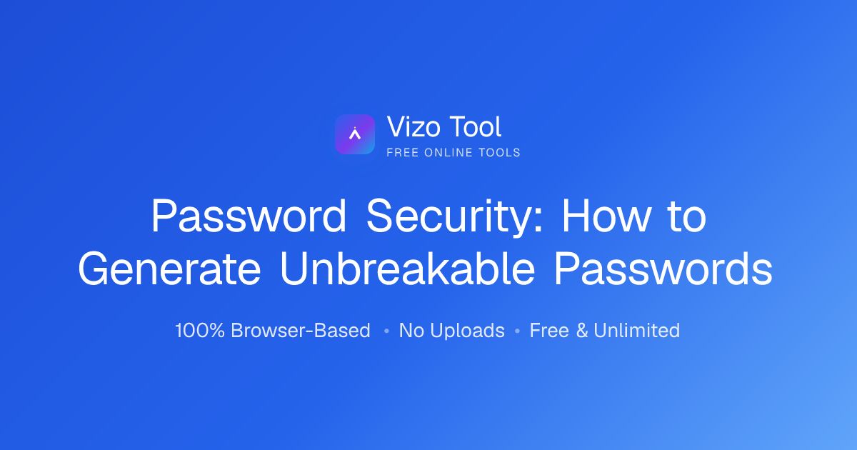 Password Security: How to Generate Unbreakable Passwords